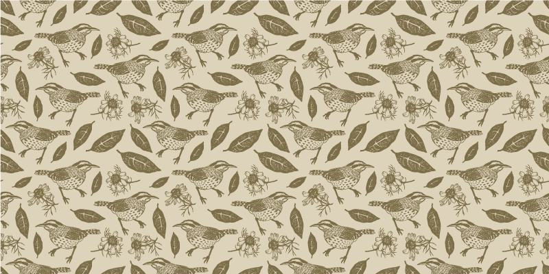 フォトミュラルネイチャー魅力的な鳥のモチーフ - TENSTICKERS