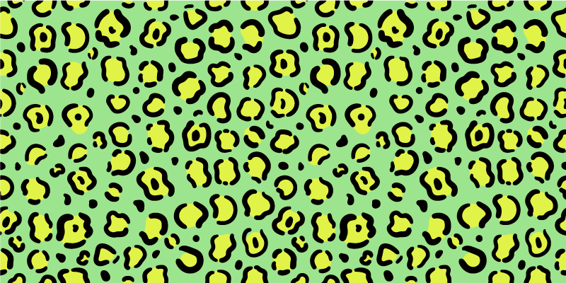 動物柄ビニールマット元気なヒョウ柄 - TENSTICKERS