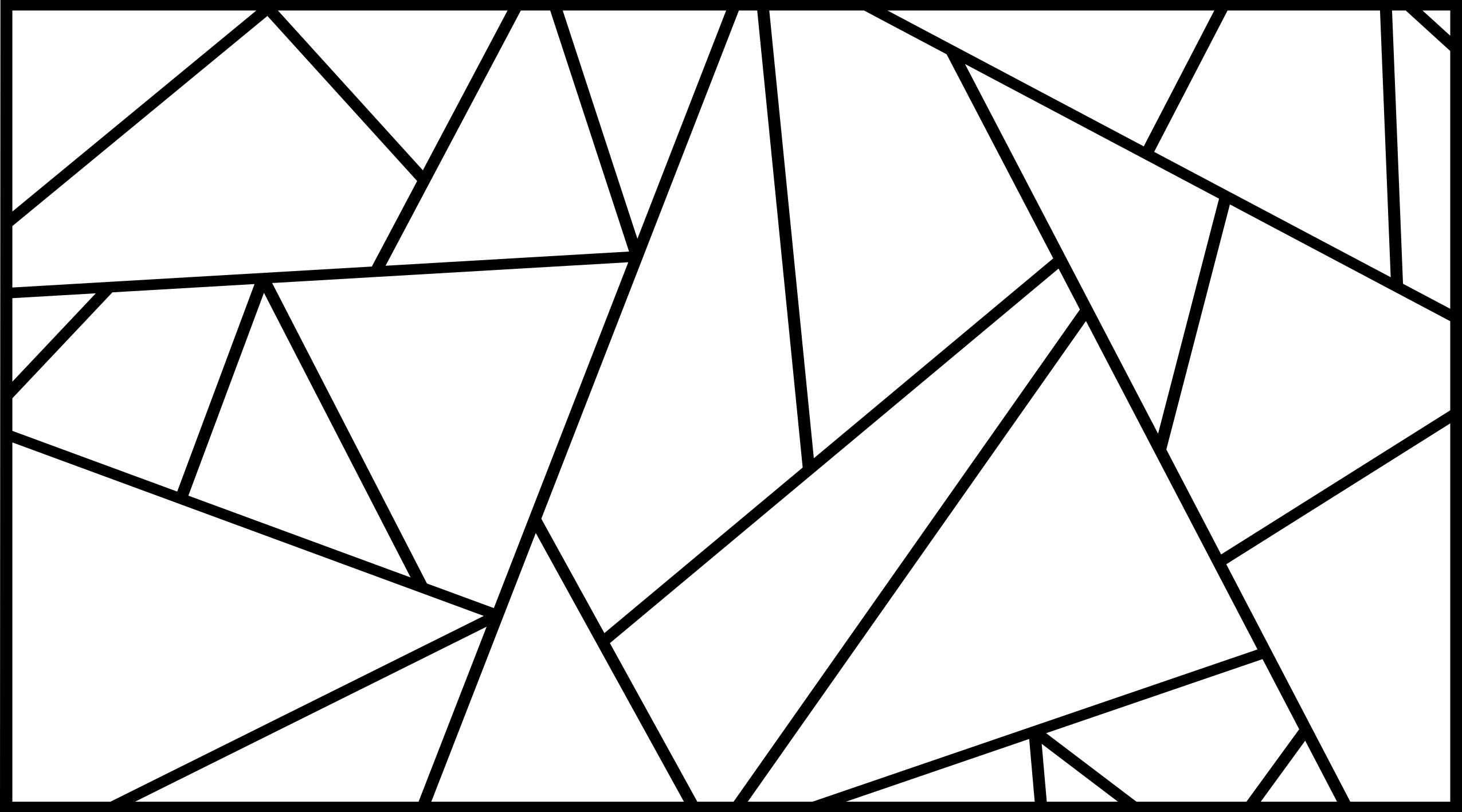 幾何学的なビニールマット シャープアングルパターン - TENSTICKERS