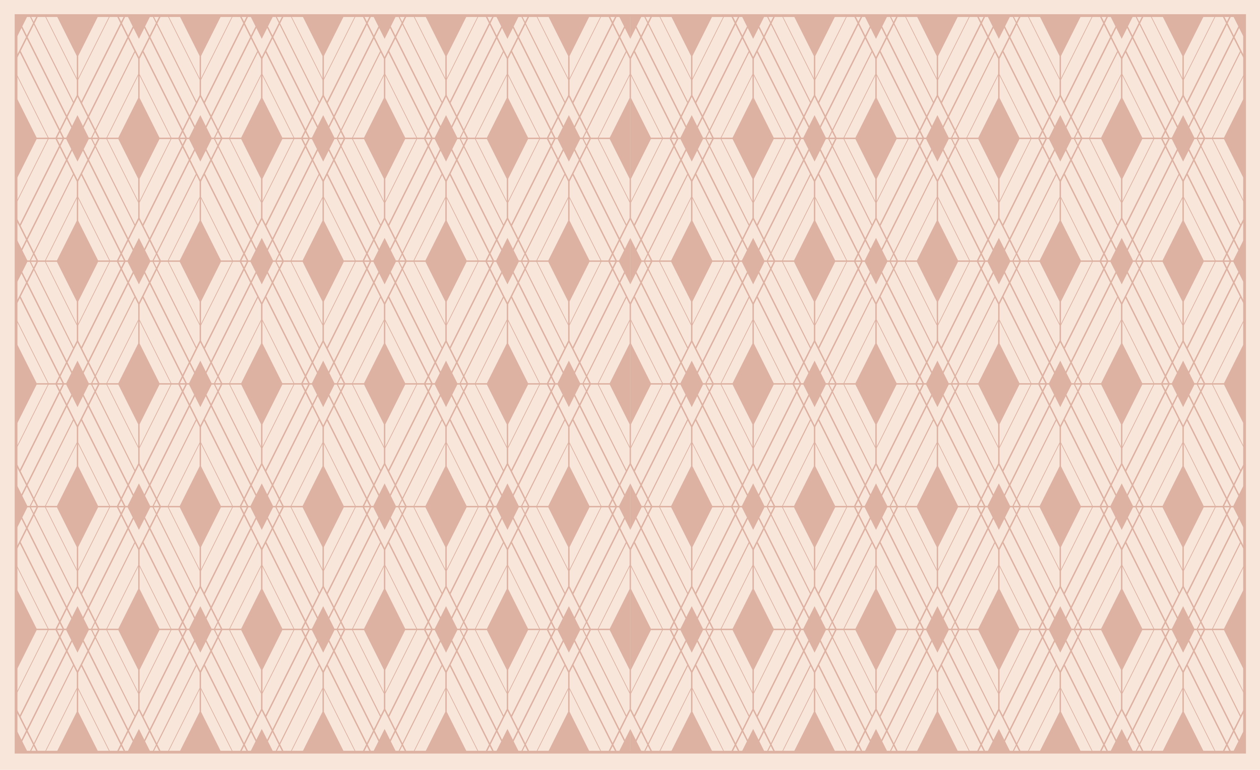 現代のビニールマット幾何学的ダイヤモンドモチーフ - TENSTICKERS