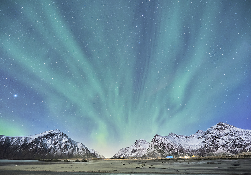 フォトミュラルネイチャーオーロラの美しさ - TENSTICKERS