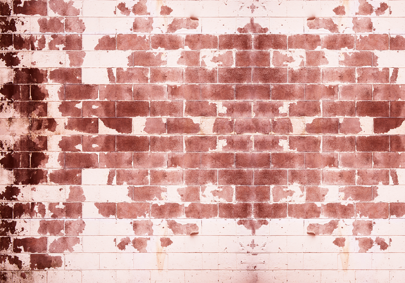 石の効果 ビニールマット 田舎風レンガ模様 - TENSTICKERS