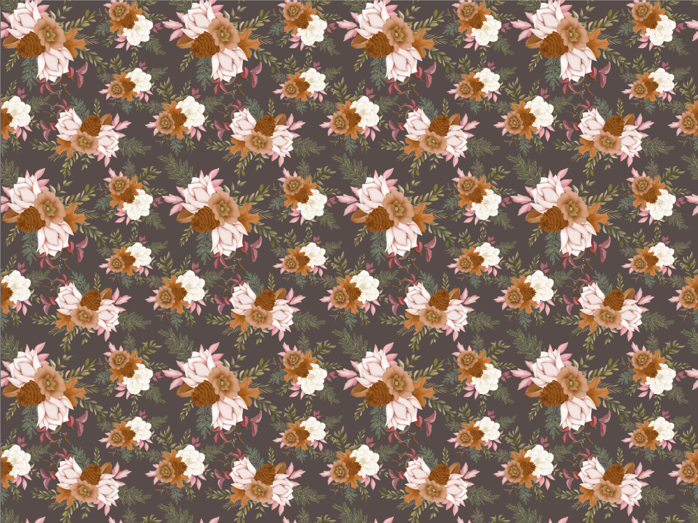 花と植物の壁画 花柄の優雅さ - TENSTICKERS