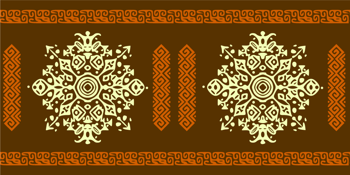 マンダラ ビニールマット マンダラモチーフのアンサンブル - TENSTICKERS