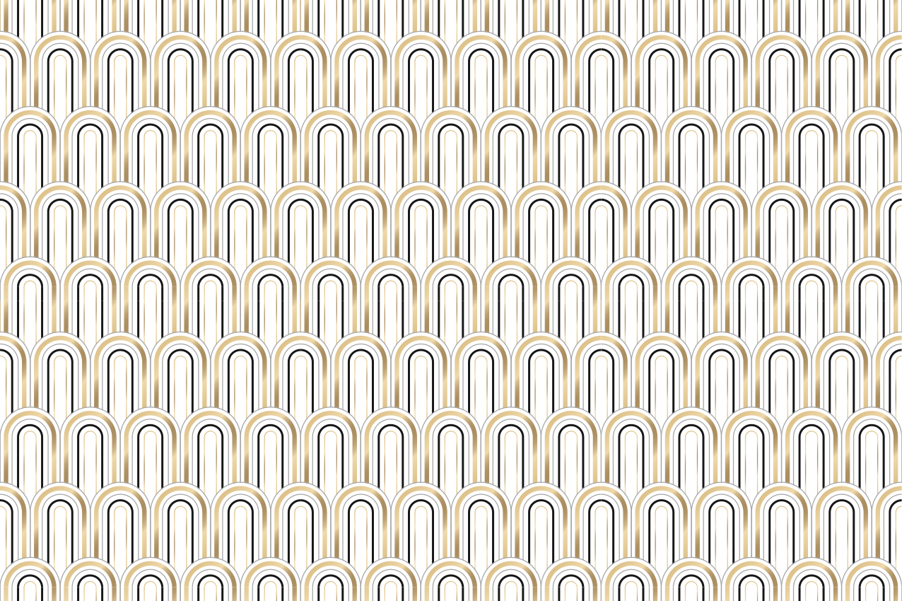 アールデコの幾何学的図形幾何学的な敷物 - TENSTICKERS