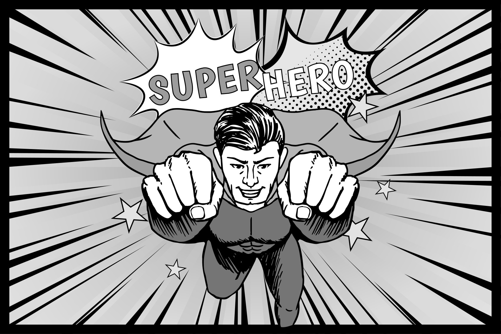 子供 ビニールマット ダイナミックなスーパーヒーローグラフィック - TENSTICKERS