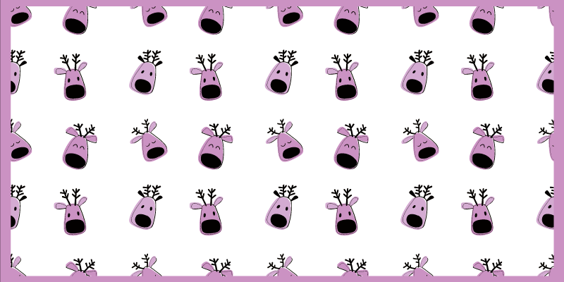 保育園 ビニールマット トナカイのイラスト - TENSTICKERS