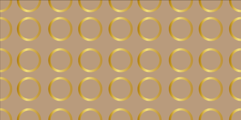 縞模様のビニールマット 幾何学的な円形パターン - TENSTICKERS