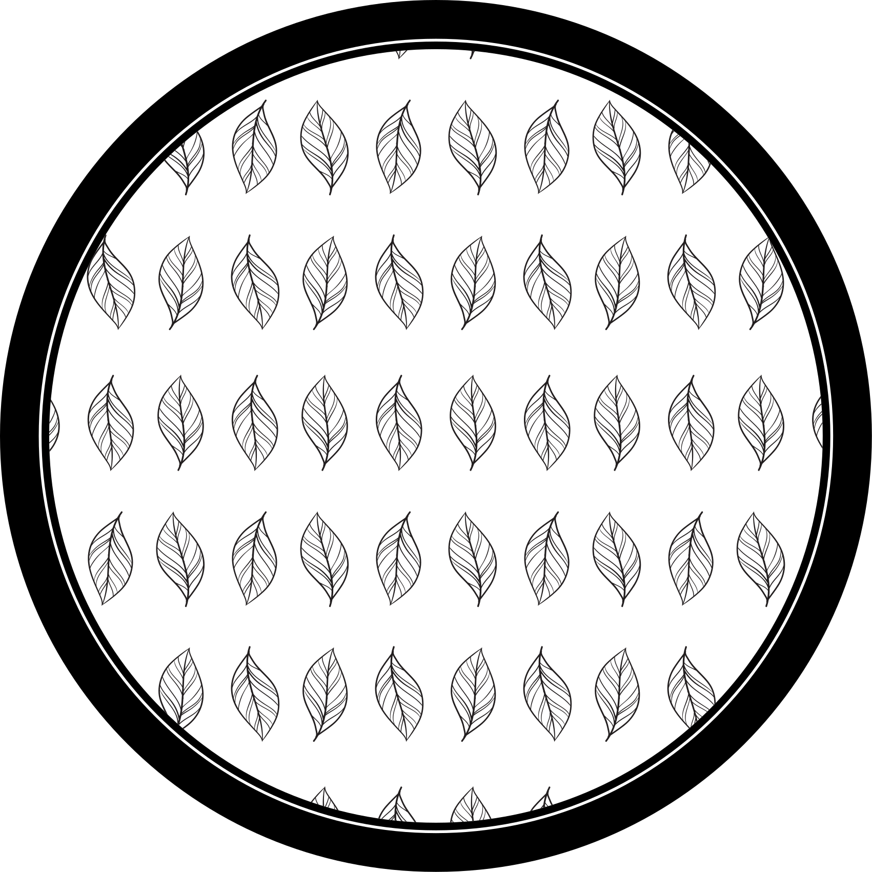 花と植物の壁画 植物学のアウトライン - TENSTICKERS