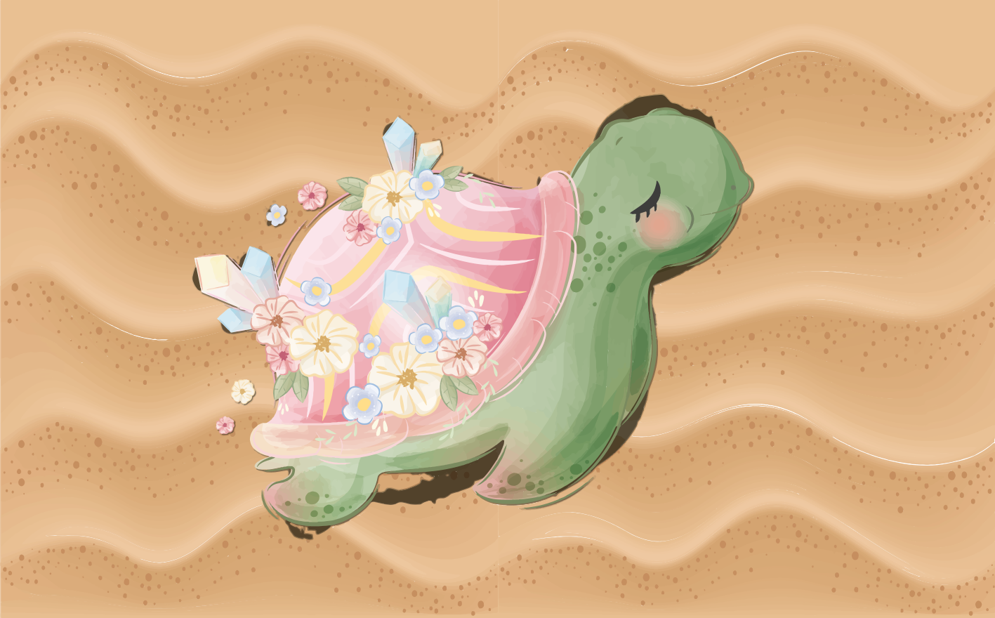 子供 ビニールマット ウミガメのオアシス - TENSTICKERS