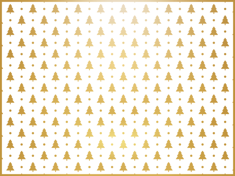 クリスマスの壁画 お祝いの木の模様 - TENSTICKERS