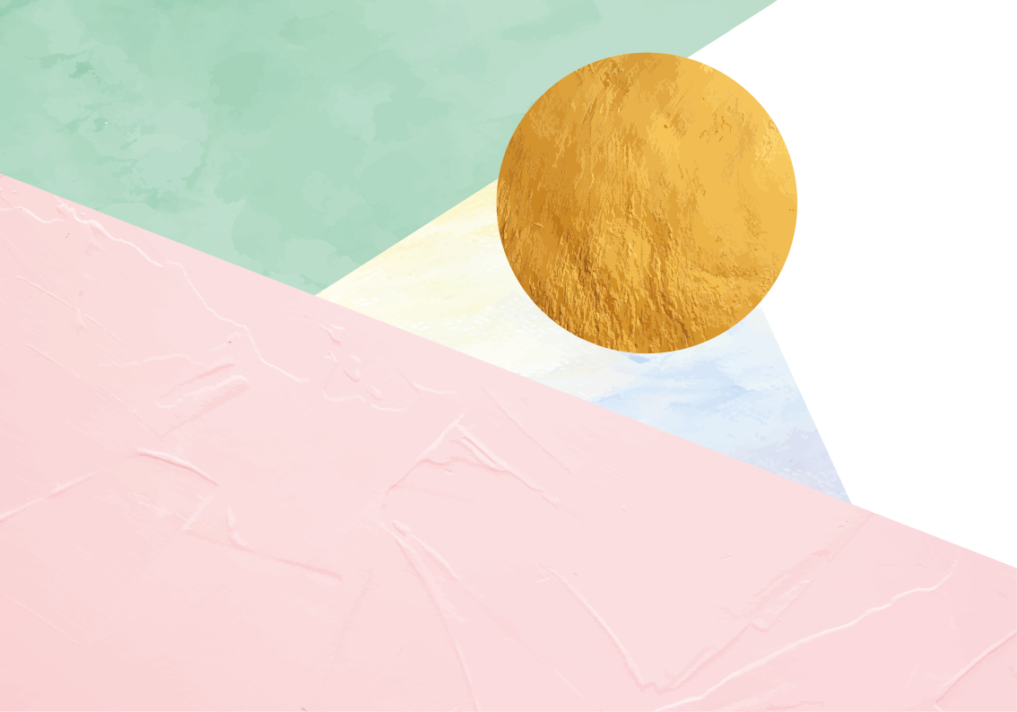 幾何学的な ビニールマット 幾何学的なパステルカラー - TENSTICKERS