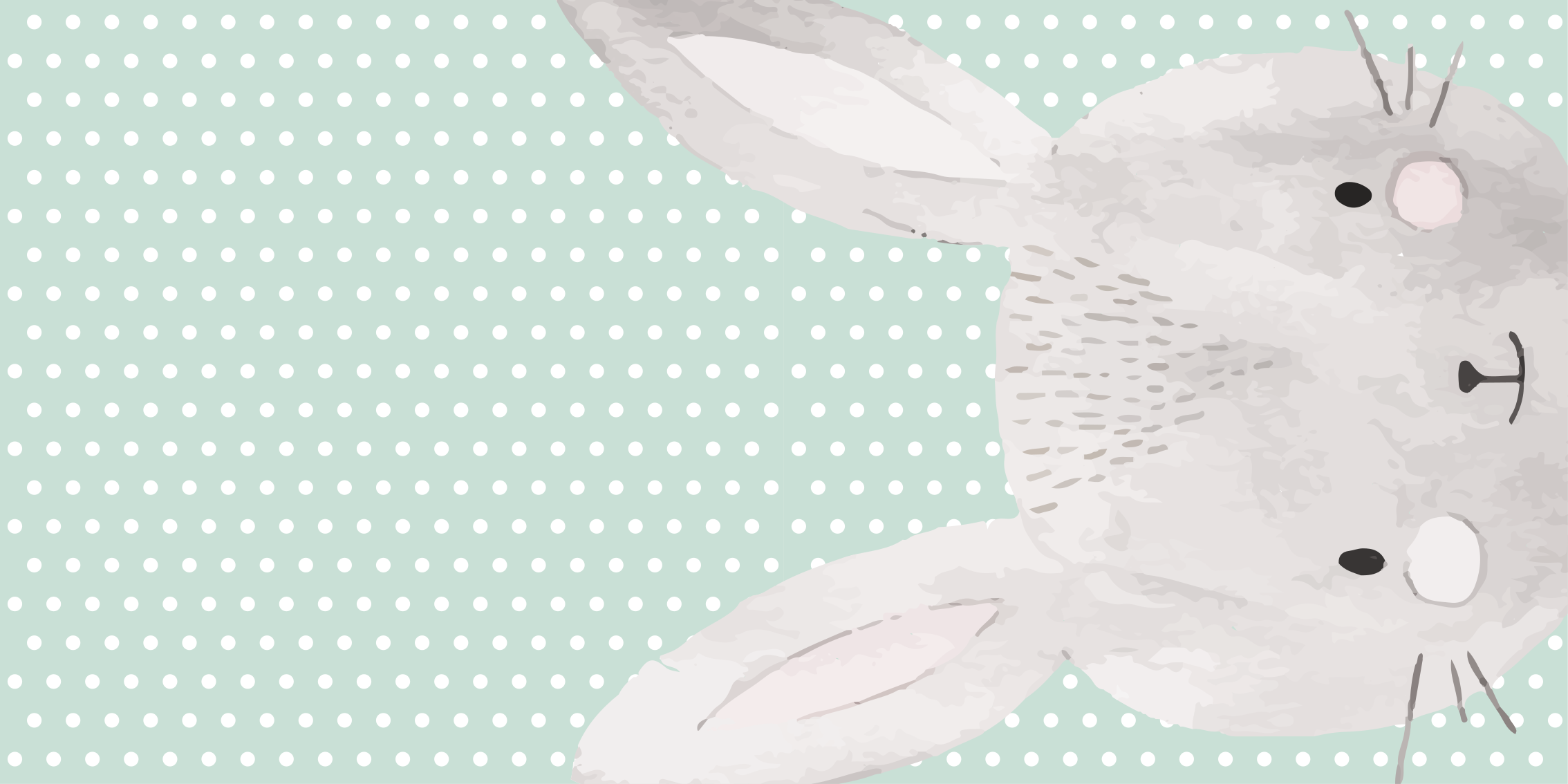 保育園 ビニールマット ウサギのイラスト - TENSTICKERS