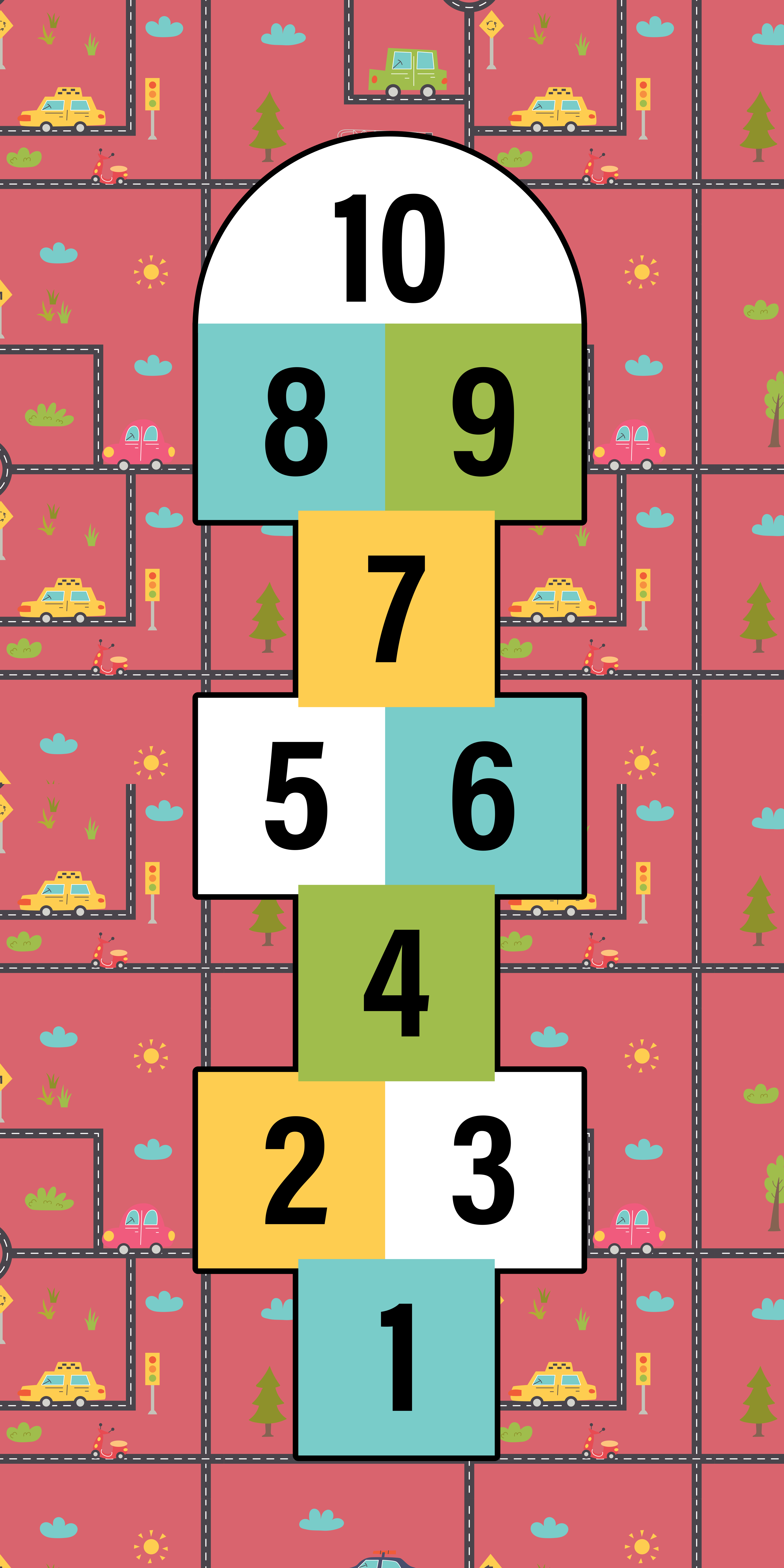 ゲーム ビニールマット 石けり遊び - TENSTICKERS