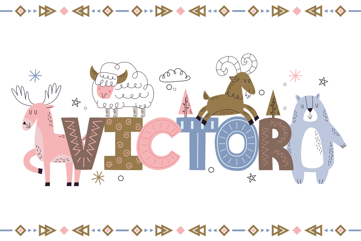 名前 ビニールマット パーソナライズされたアルパカテーマ - TENSTICKERS