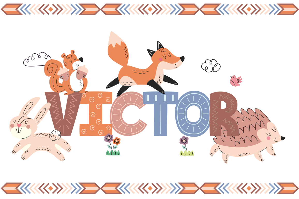 名前 ビニールマット カスタマイズ可能な生き物 - TENSTICKERS