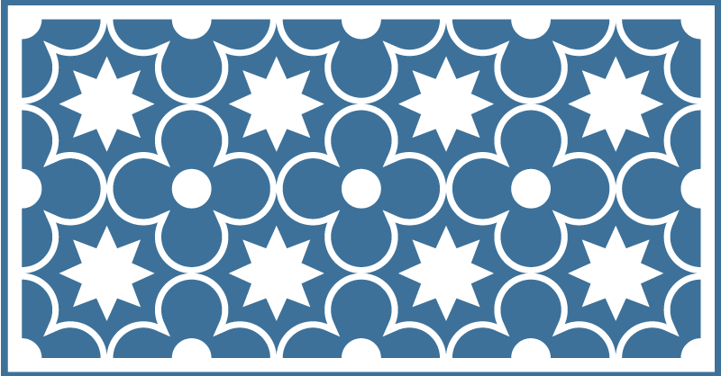 ビニール タイル カーペット 伝統的なモチーフ - TENSTICKERS