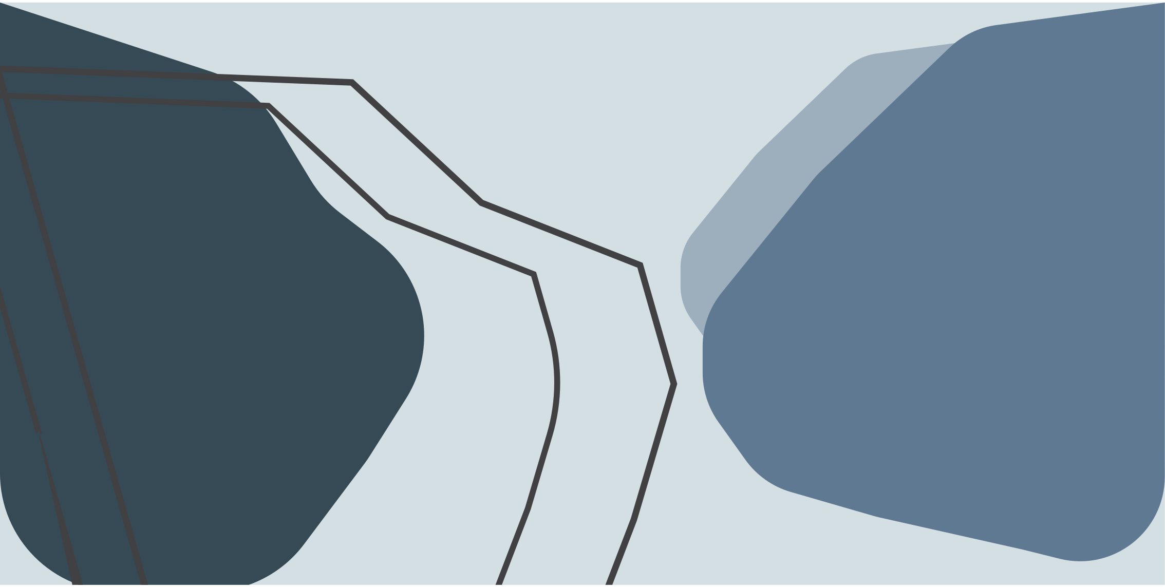 幾何学的な ビニールマット 抽象的な輪郭線 - TENSTICKERS