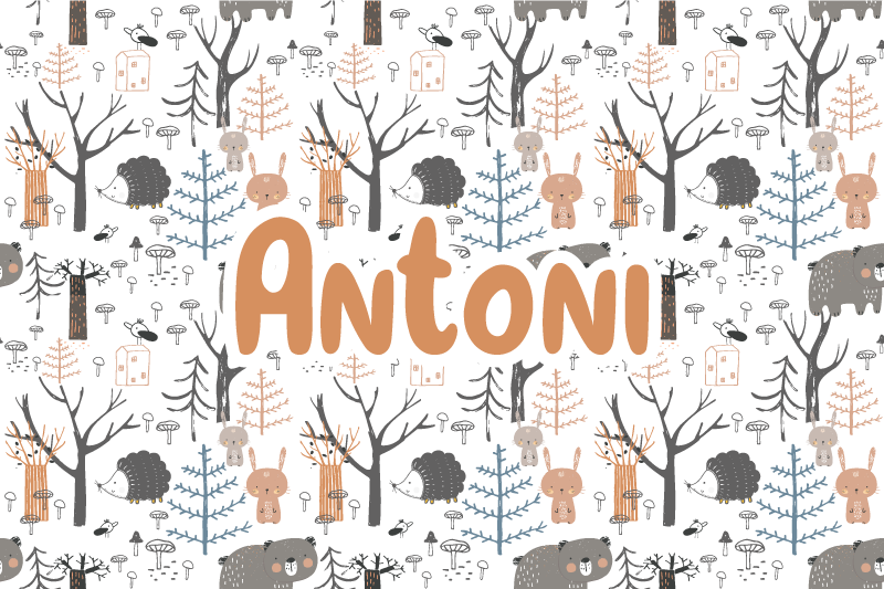 名前 ビニールマット カスタマイズされた森林 - TENSTICKERS