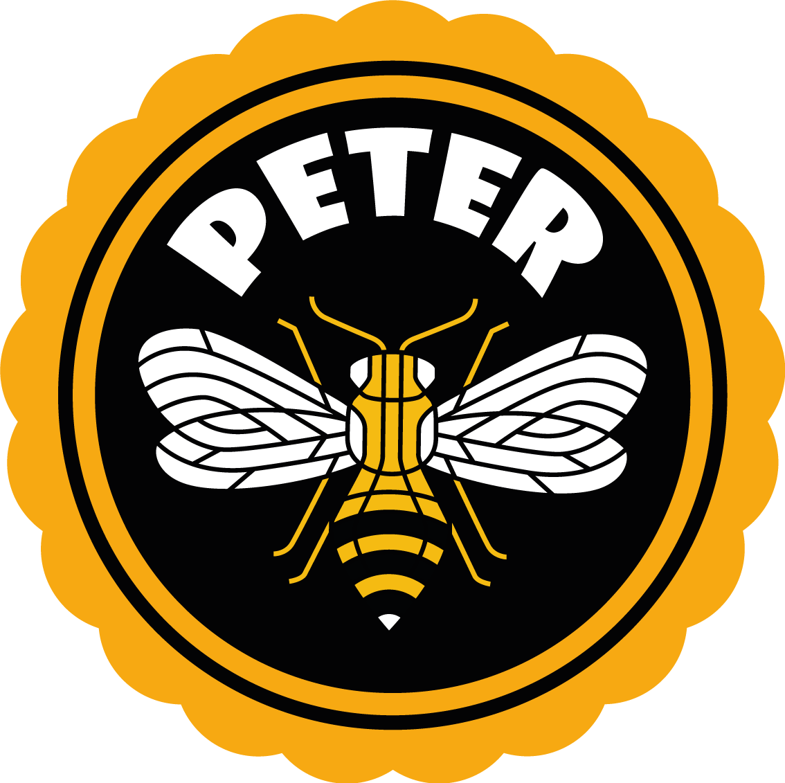 名前 ビニールマット パーソナライズされた蜂のエンブレム - TENSTICKERS