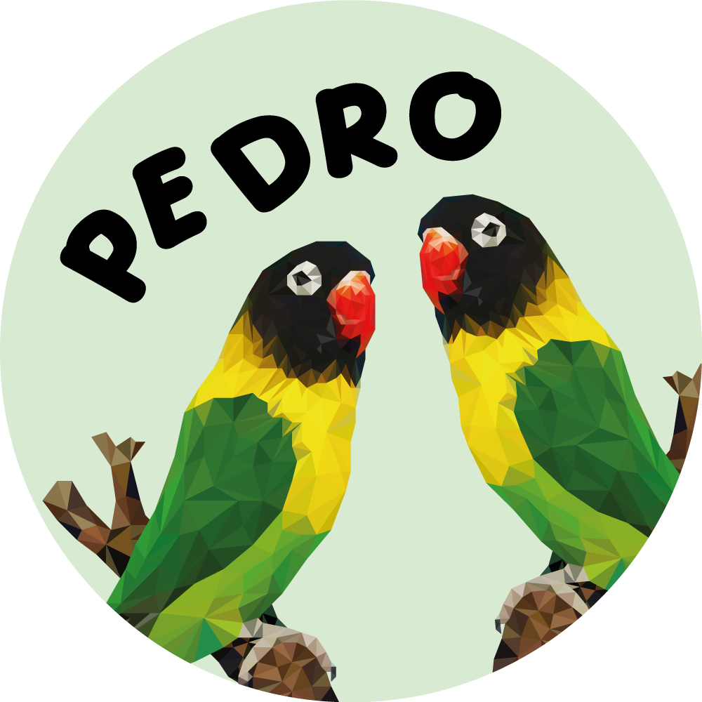 名前 ビニールマット カスタマイズ可能なラブバード - TENSTICKERS