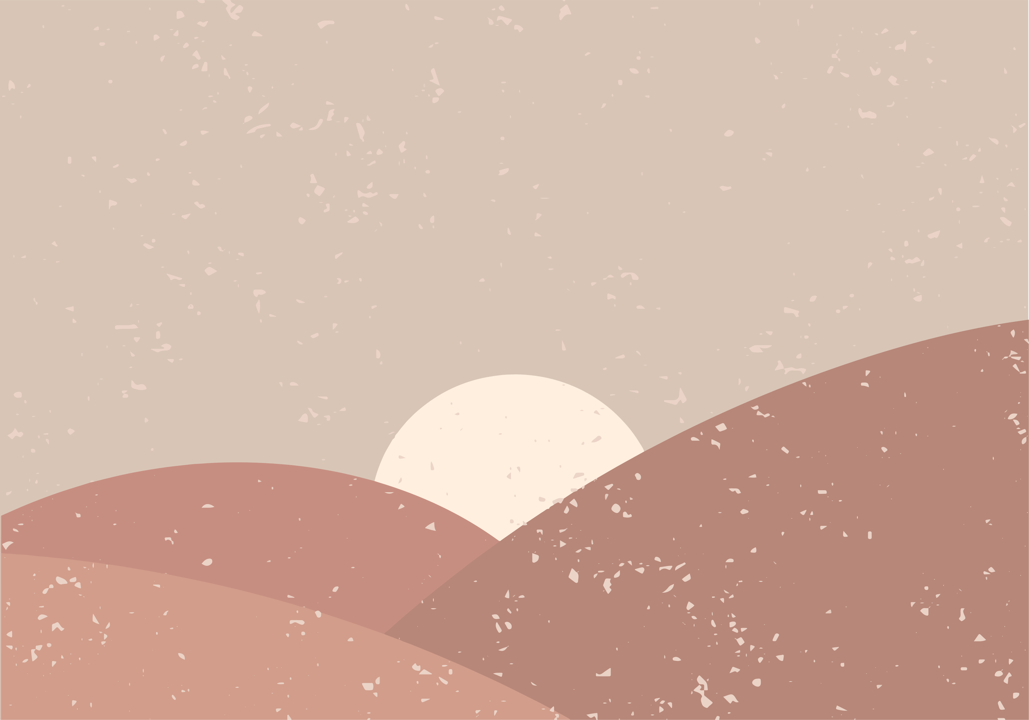 ミニマリスト ビニールマット 抽象的な風景 - TENSTICKERS