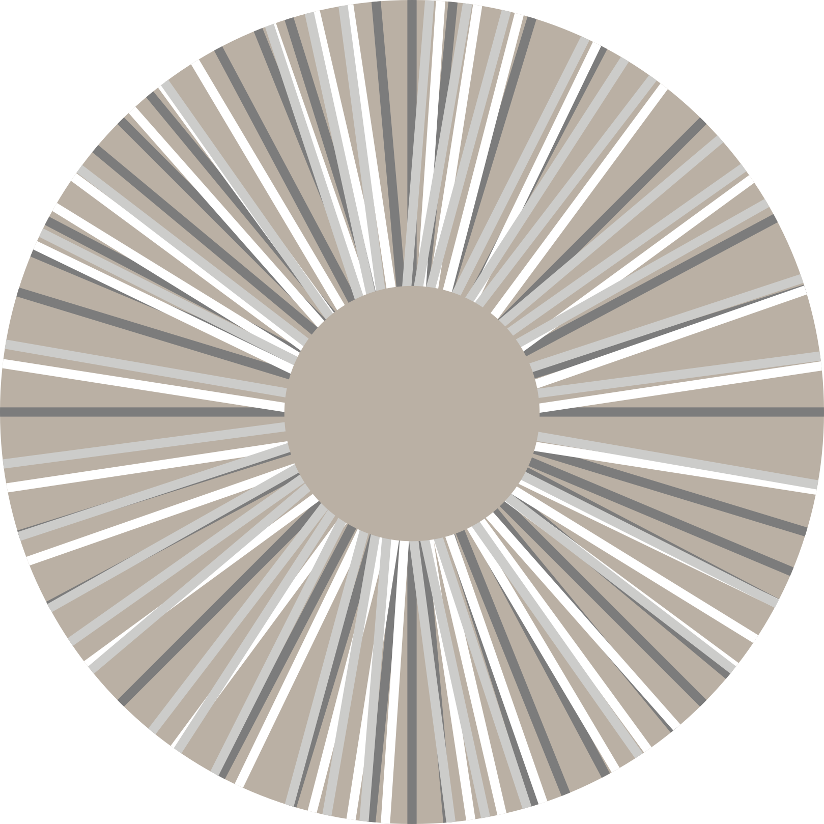 幾何学的な ビニールマット 幾何学的なバースト円形パターン - TENSTICKERS