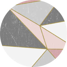 幾何学的な ビニールマット 幾何学的な大理石の形 - TENSTICKERS