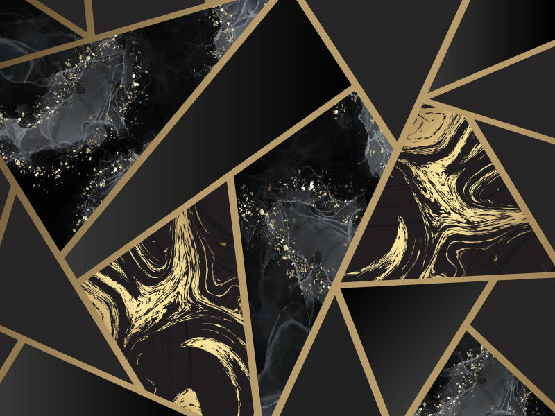 幾何学的な ビニールマット 幾何学的な大理石の融合 - TENSTICKERS
