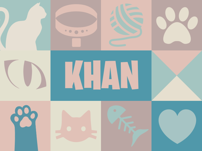 猫のパーソナライズされた動物の敷物 - TENSTICKERS