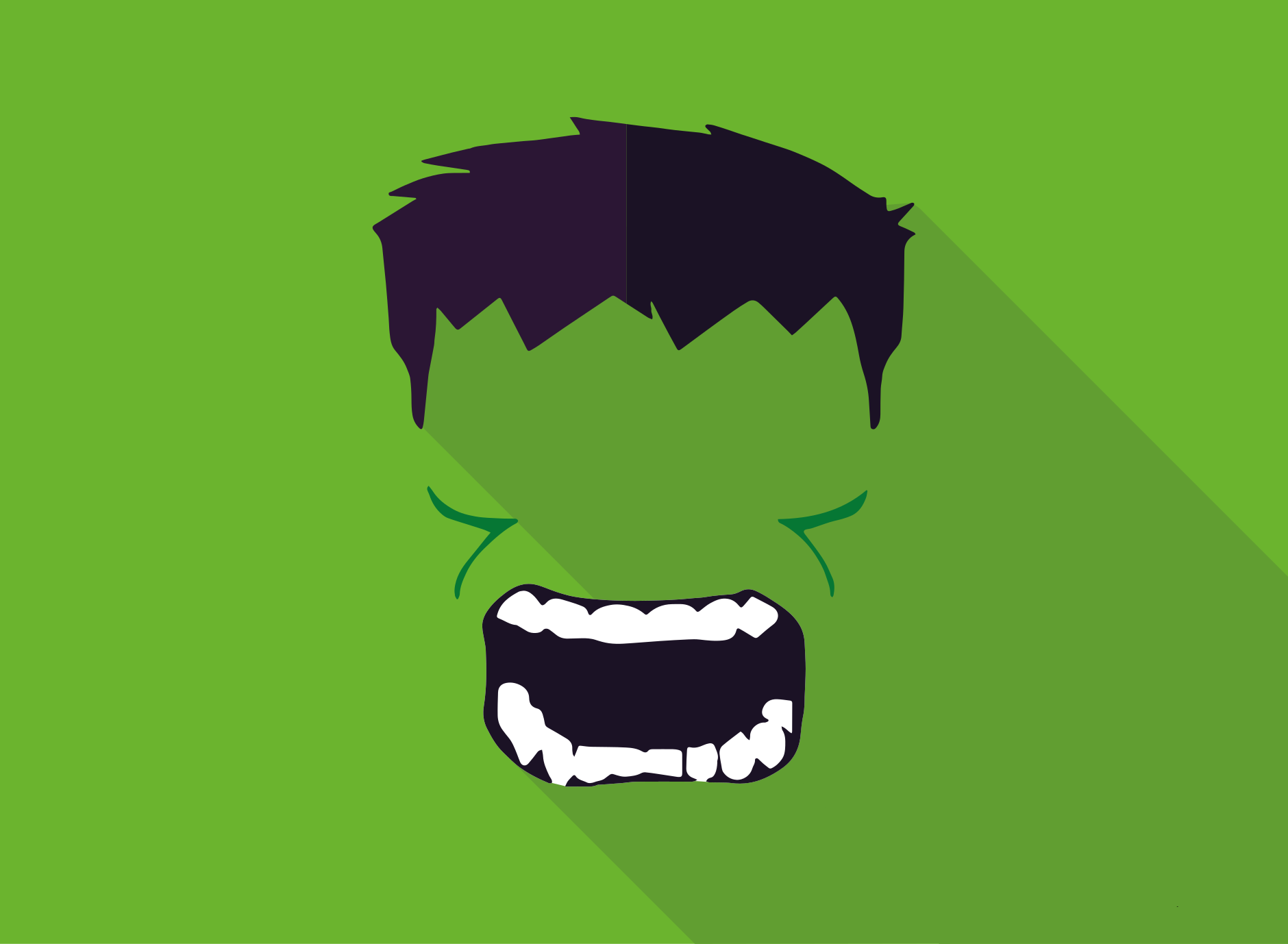 緑のスーパーヒーローキッズビニールラグ - TENSTICKERS