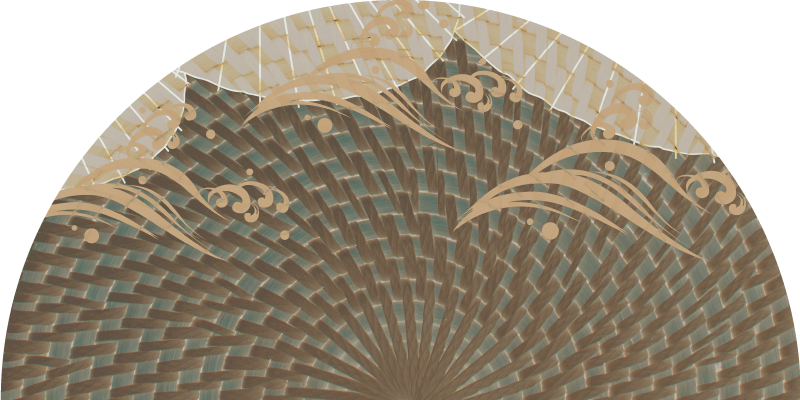 リビングルーム ビニールマット ジャパンディ テクスチャースタイル - TENSTICKERS