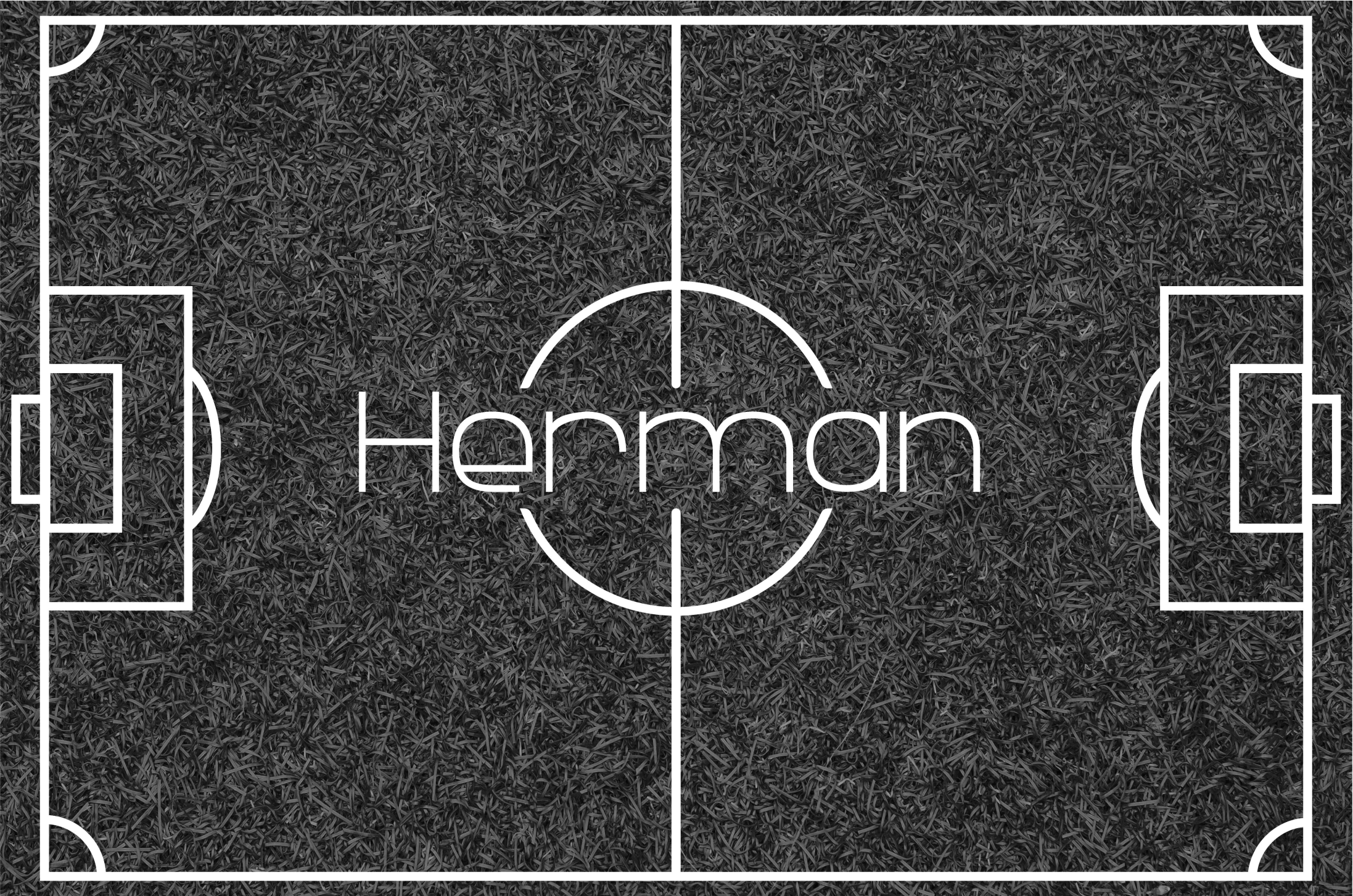 ゲーム ビニールマット 名前入りサッカー場 - TENSTICKERS