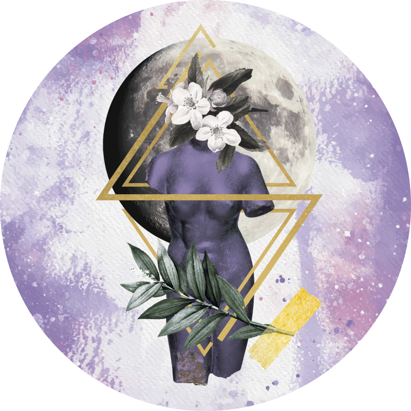 デジタルコラージュモダンラグ - TENSTICKERS