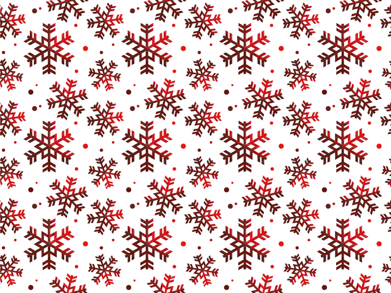 クリスマスの壁画 あかい雪片 - TENSTICKERS