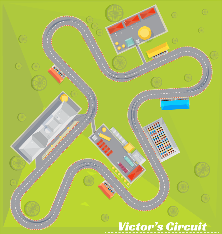 道路 ビニールマット カスタマイズ可能な遊び道 - TENSTICKERS