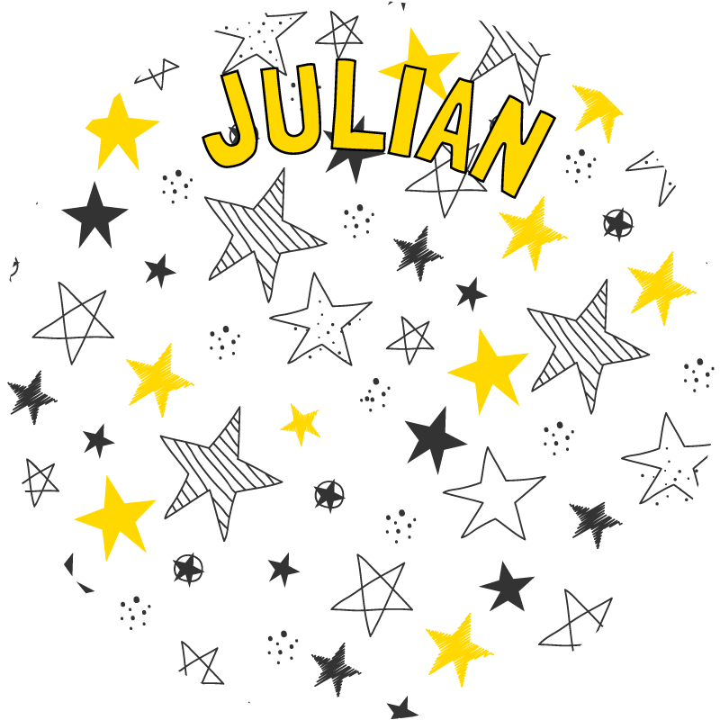 名前 ビニールマット カスタム星空テーマ - TENSTICKERS