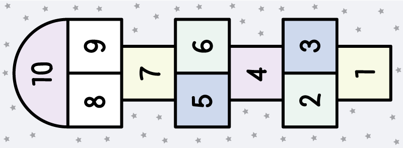 ゲーム ビニールマット 石けり遊び - TENSTICKERS