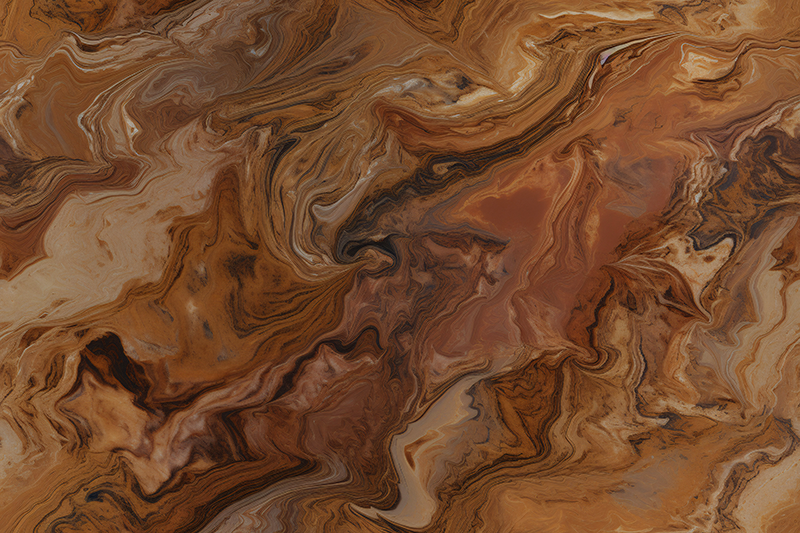 大理石ビニールラグブラウンシェード - TENSTICKERS