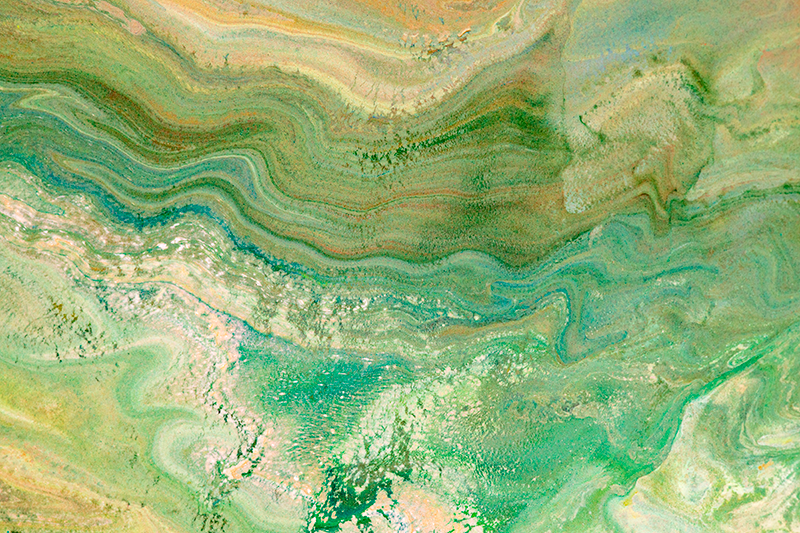 大理石ビニールラググリーンとベージュの色彩 - TENSTICKERS