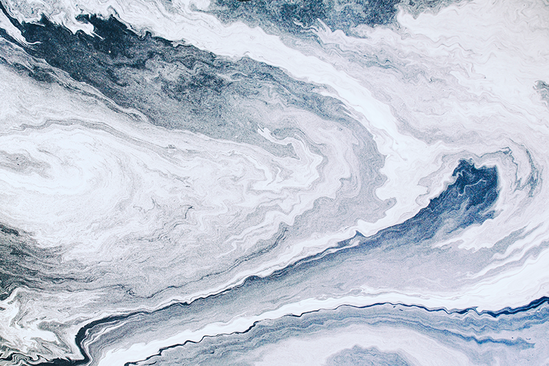 大理石ビニールラグ ミニマリストブルーグレー - TENSTICKERS