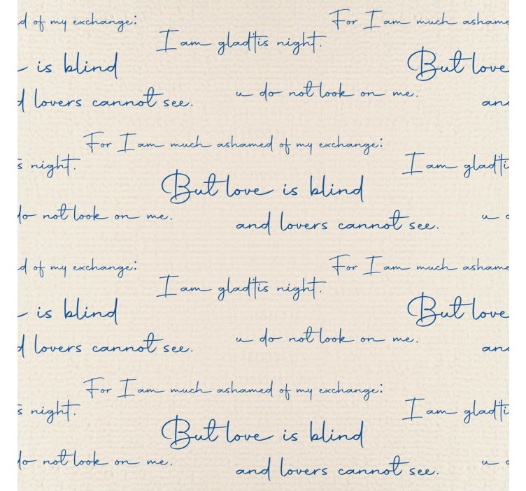 レタリング壁紙 テキスタイルチャート - TENSTICKERS