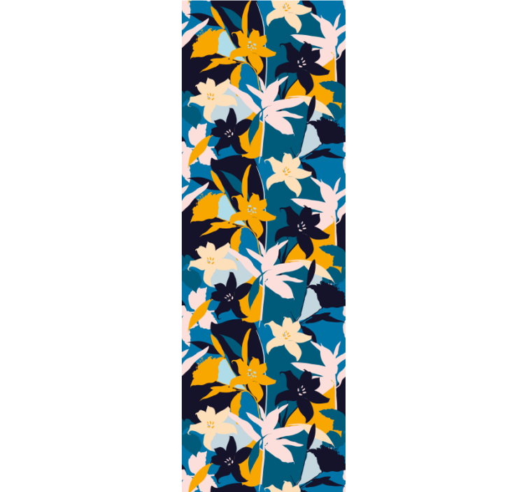 壁紙 花 抽象的なカラフルパターン - TENSTICKERS