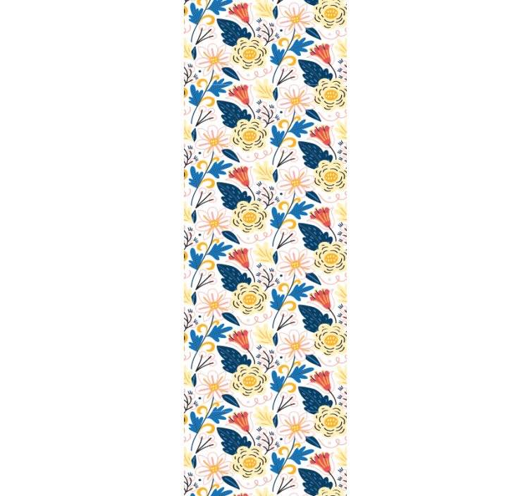 壁紙 花 カラフルな花のデザイン - TENSTICKERS