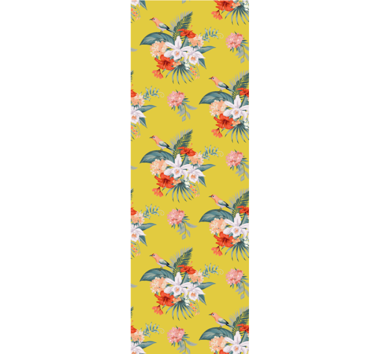 壁紙 花 黄色の背景の花束 - TENSTICKERS