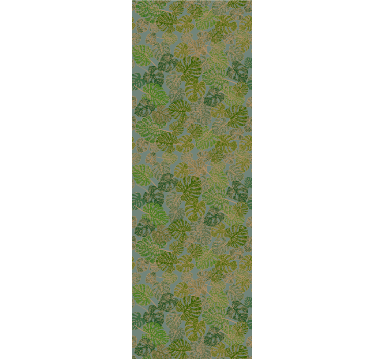 葉壁紙モンステラグリーンモチーフ - TENSTICKERS