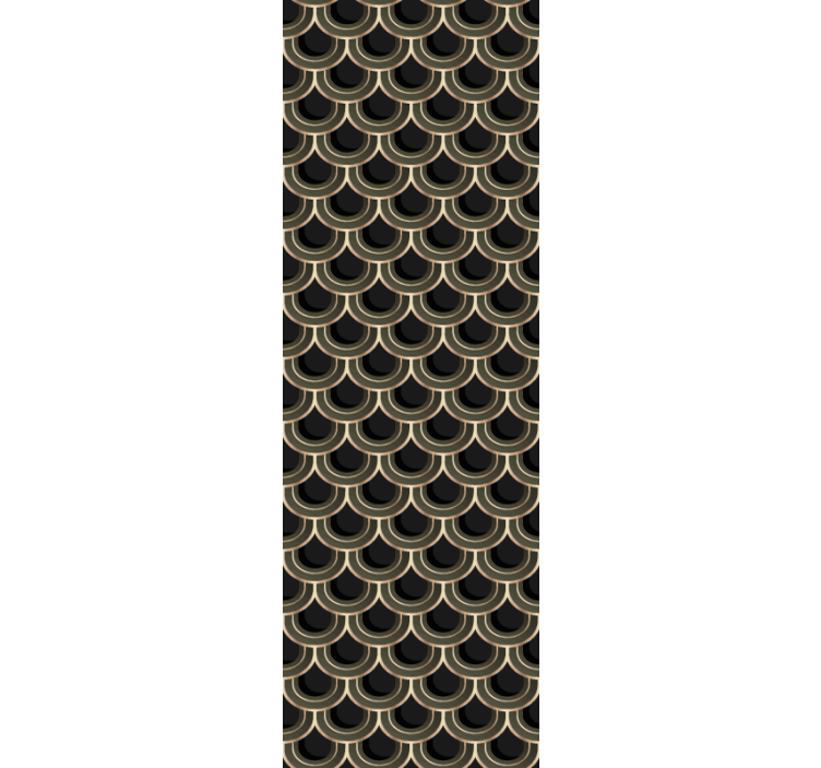 観賞用 壁紙 エレガントなスカロップパターン - TENSTICKERS