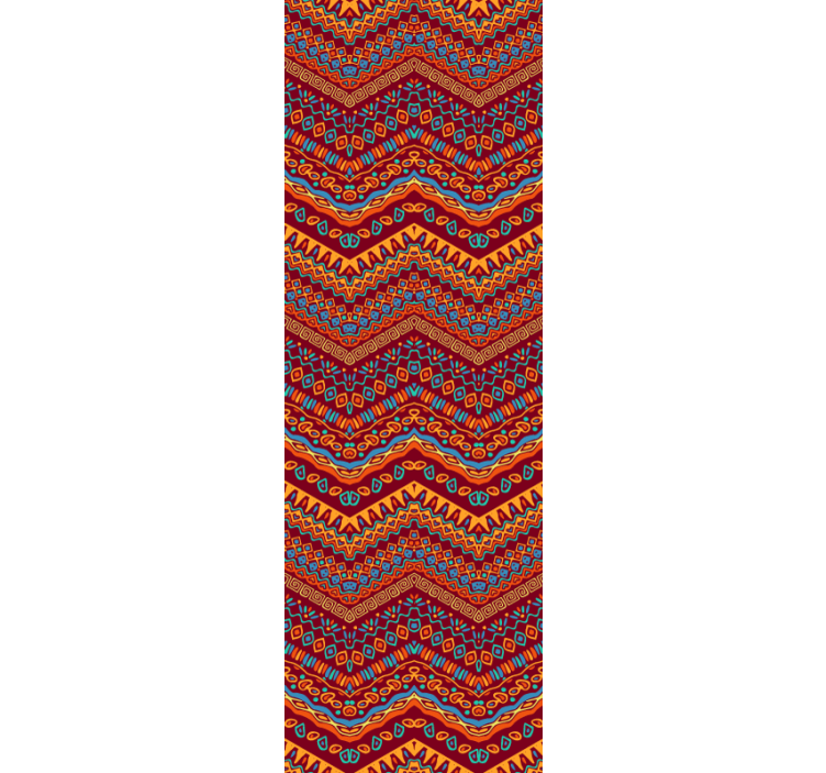 リビング 壁紙 おしゃれ 鮮やかな幾何学模様 - TENSTICKERS