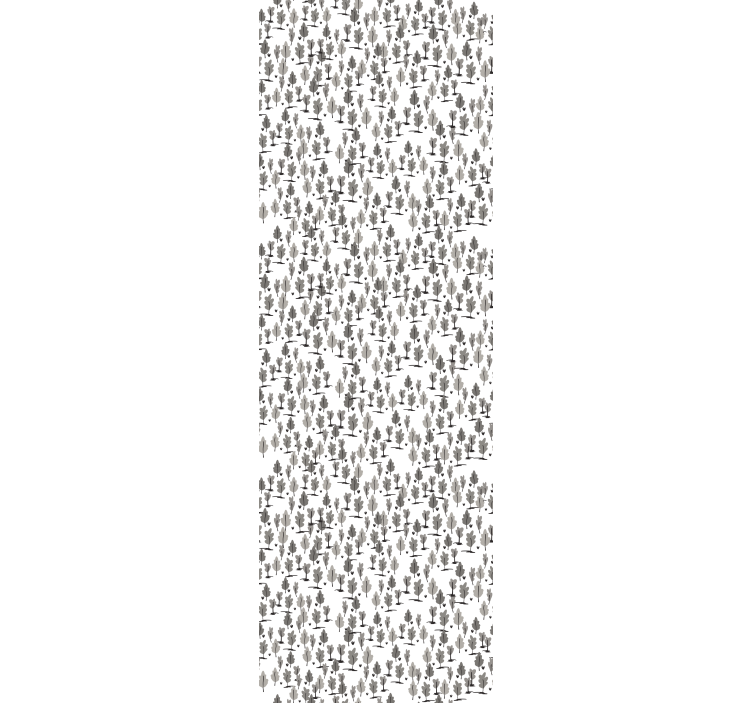 木の壁紙 ノルディックブラックシルエット - TENSTICKERS