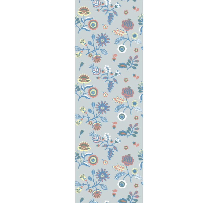 壁紙 花 イラスト風の花柄デザイン - TENSTICKERS